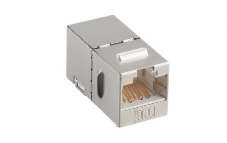 Straight - 3013AJSLQF Shielded Keystone Coupler